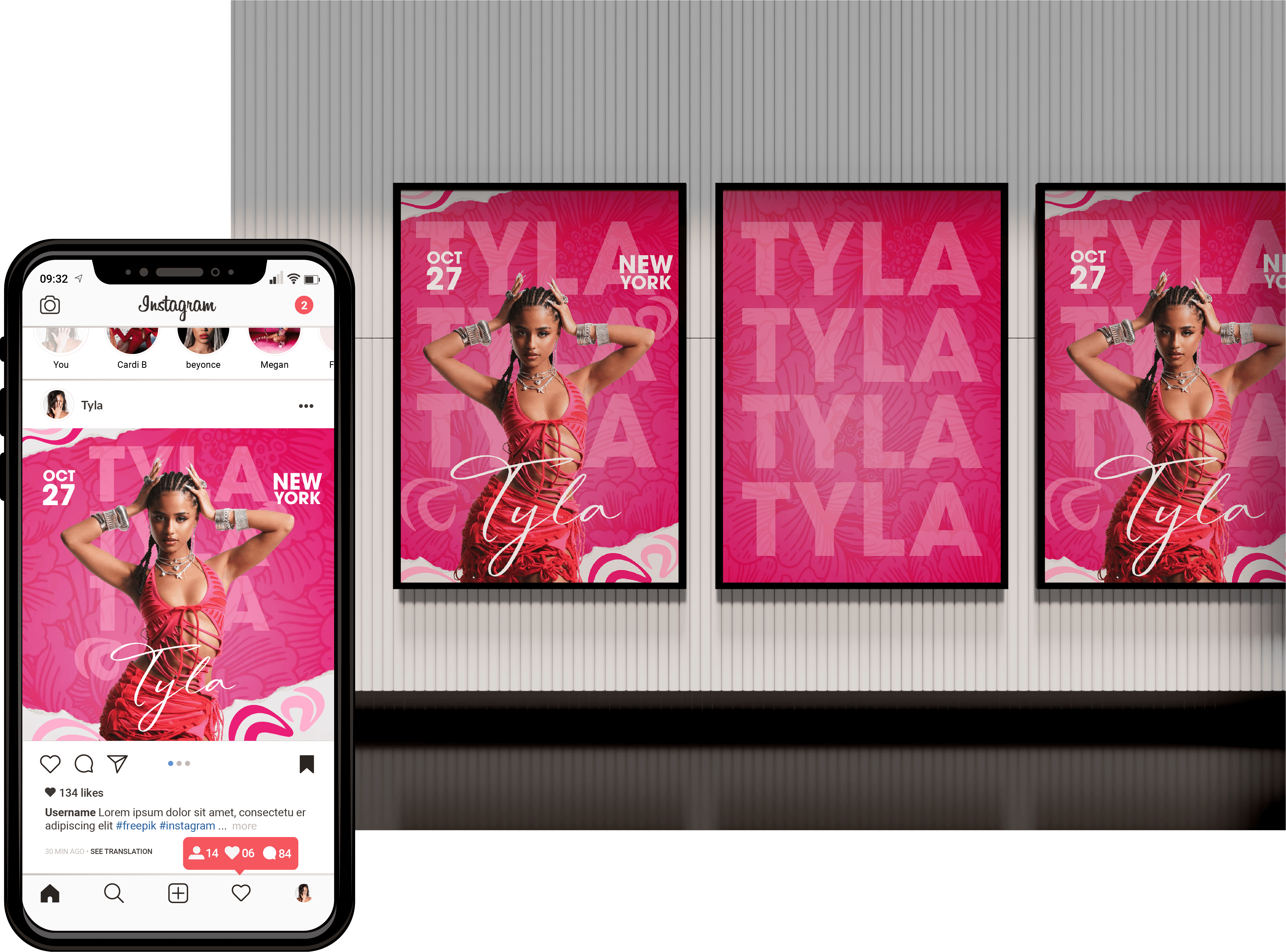 Tyla Concert Poster Design