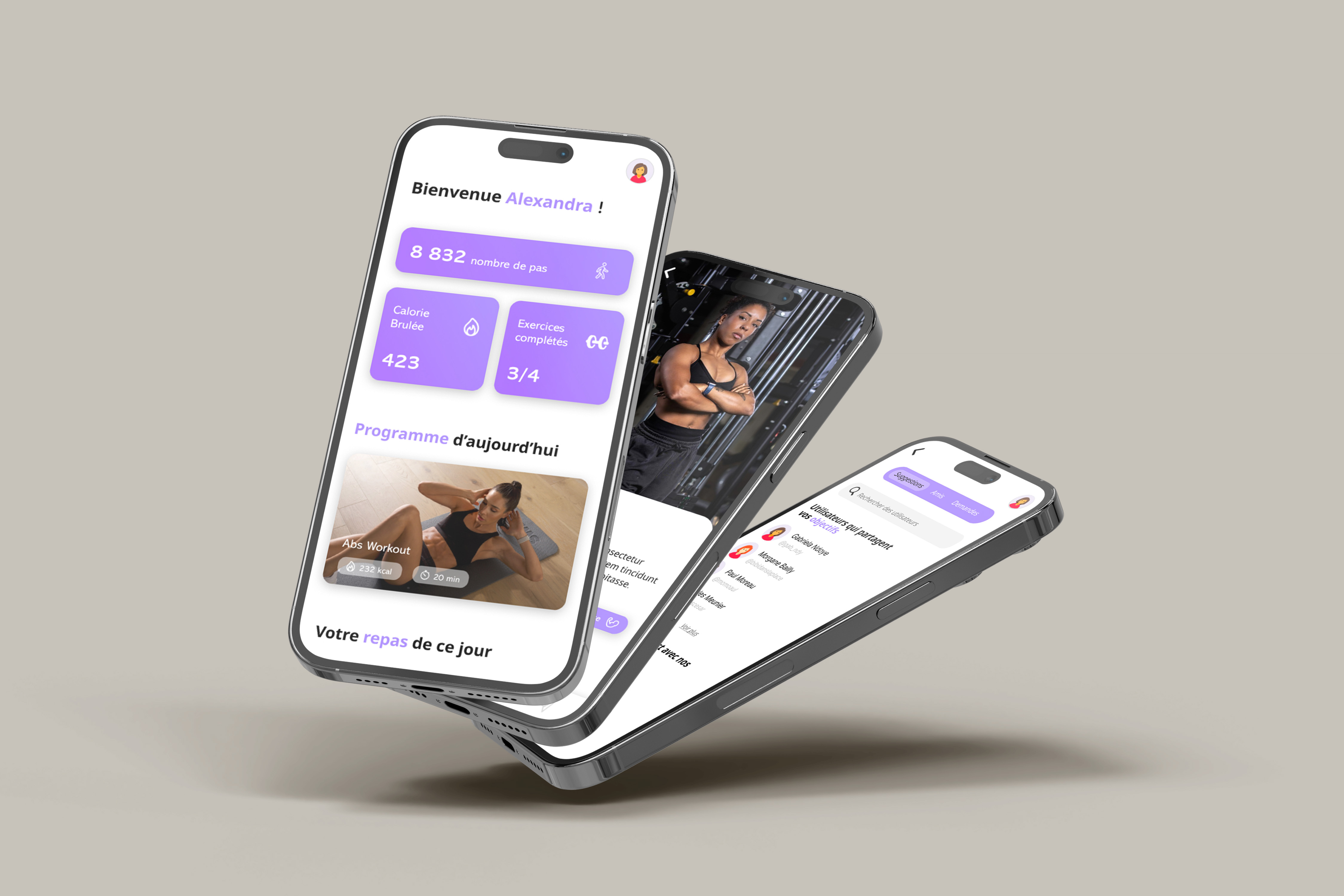 Mockup of the Sports App interface