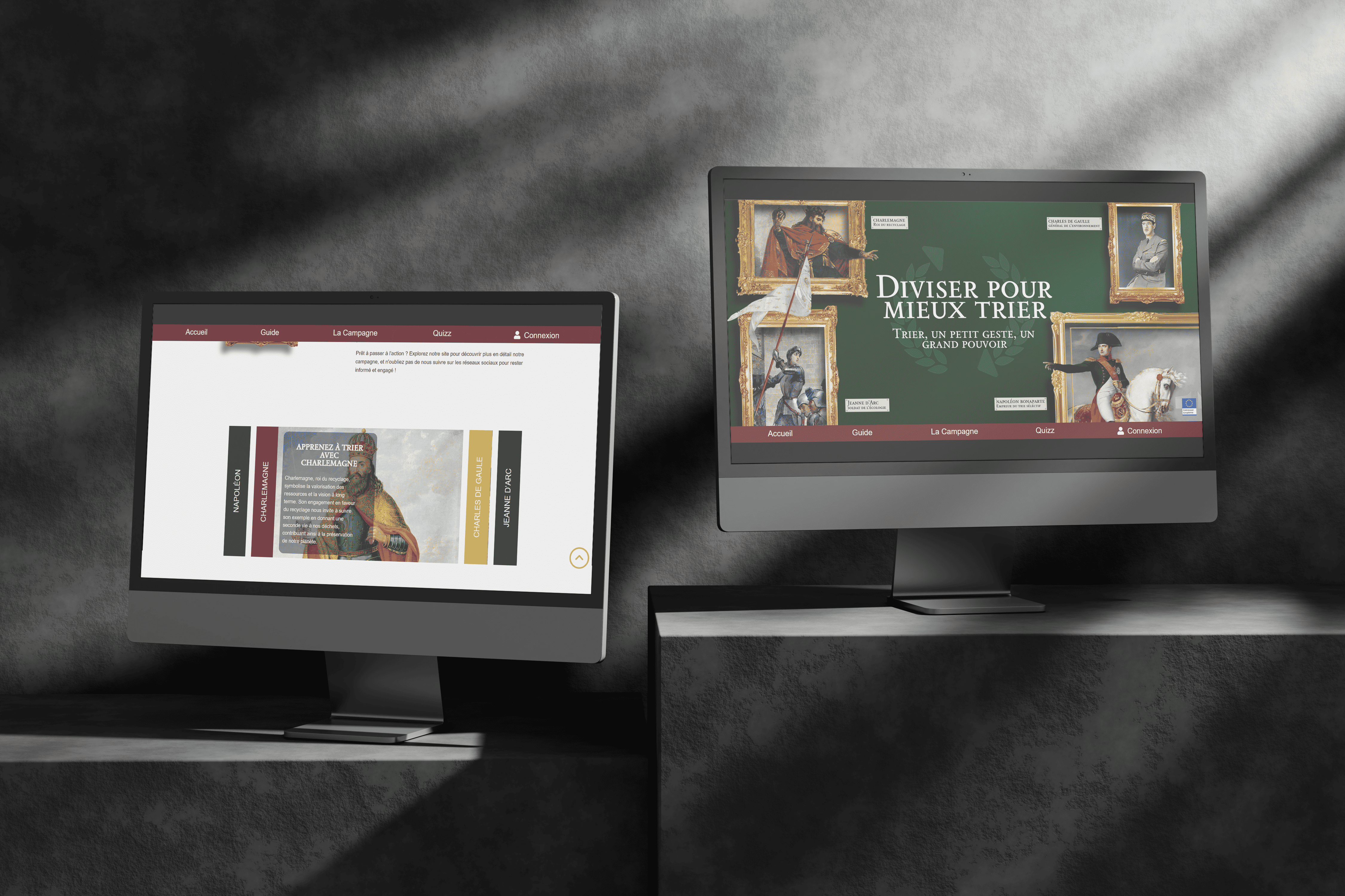 Mockup of the Sinaï awareness campaign website